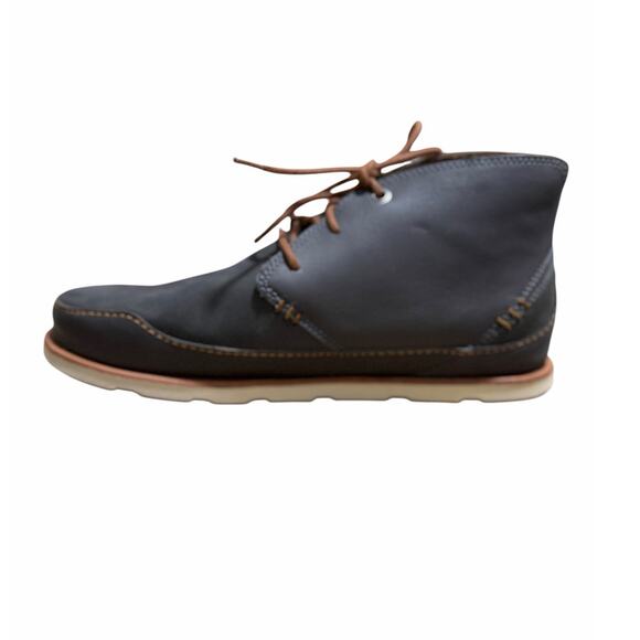 Chaco Mens Leather Thompson Chukka Hiking Boot Shoe Dark Gull Gray NEW Size 9 main image 4